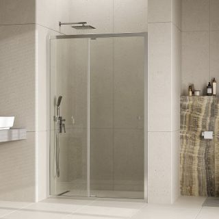 Душевая дверь WasserKRAFT Aula 11P05 профиль Хром стекло прозрачное